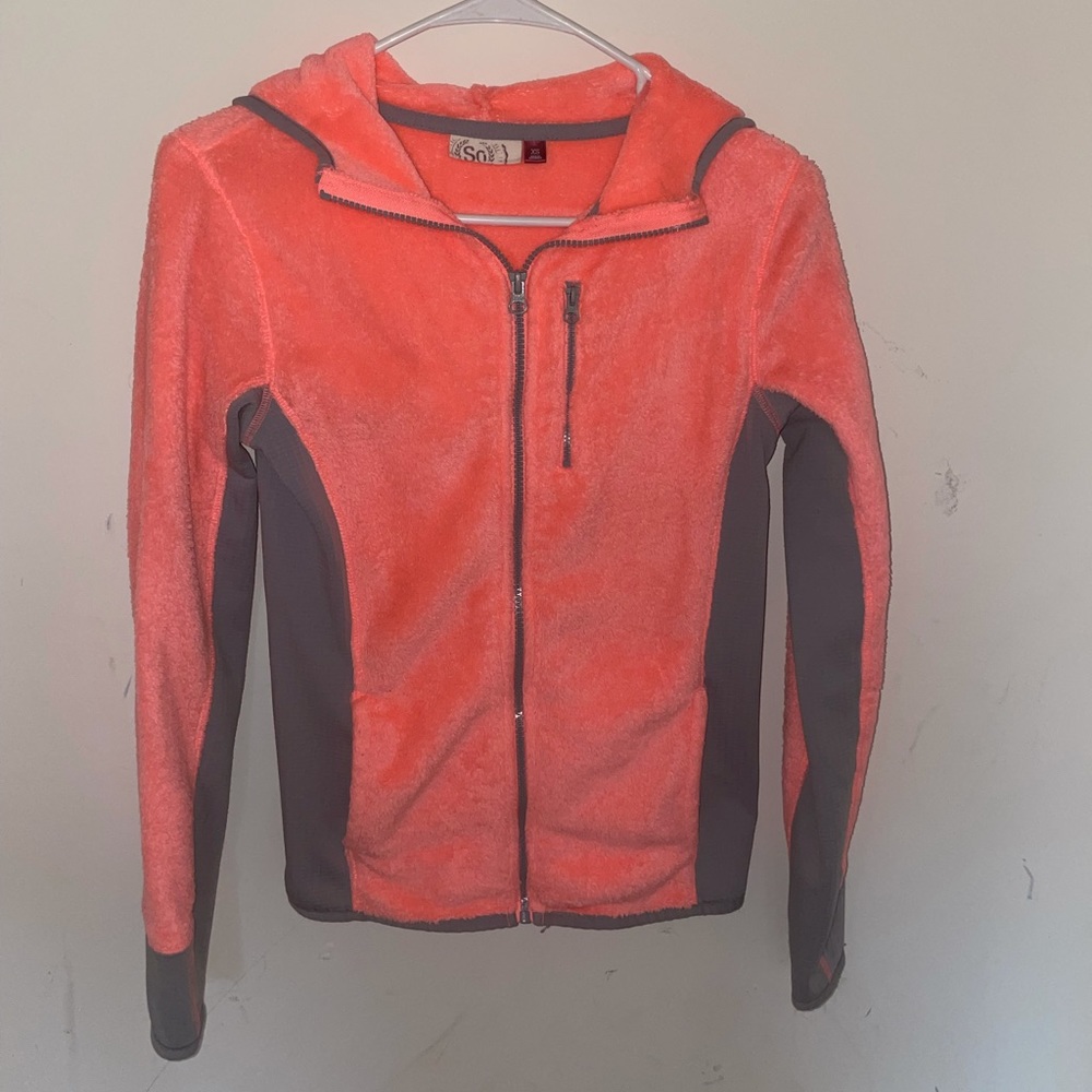 Fleece zip hoodie